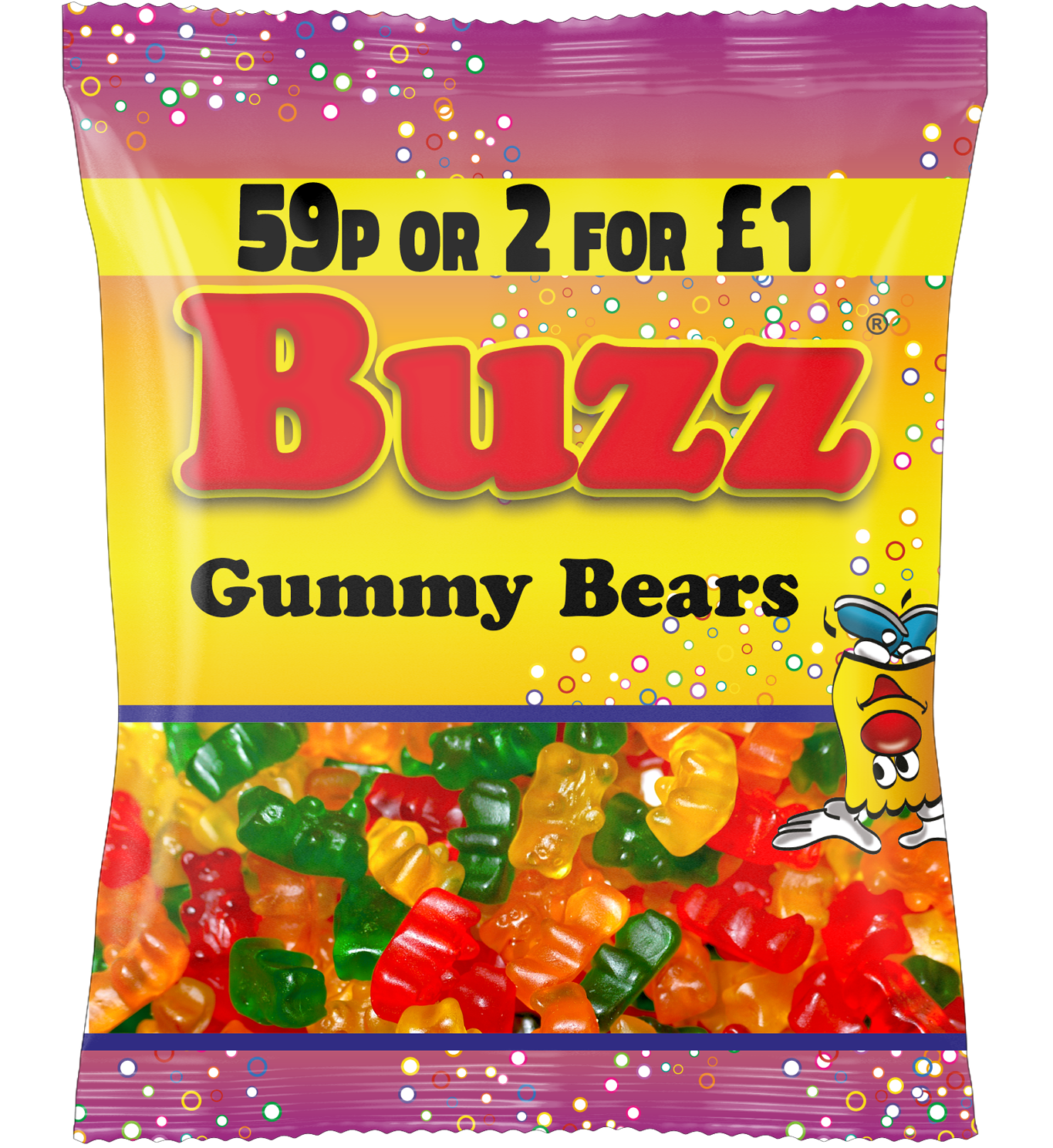 Buzz Sweets Gummy Bears :14Packs Best Deals UK Free Delivery