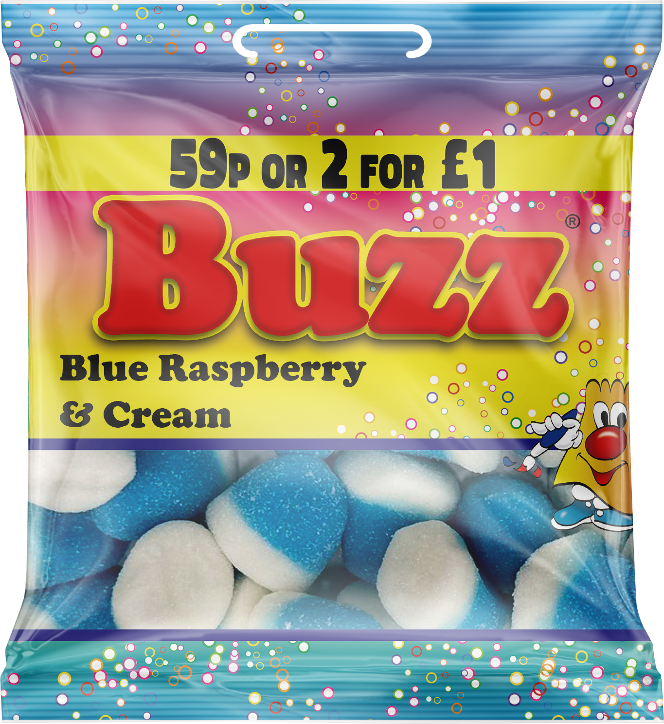 Buzz Sweets Blue Raspberry & Cream | Kids Bags