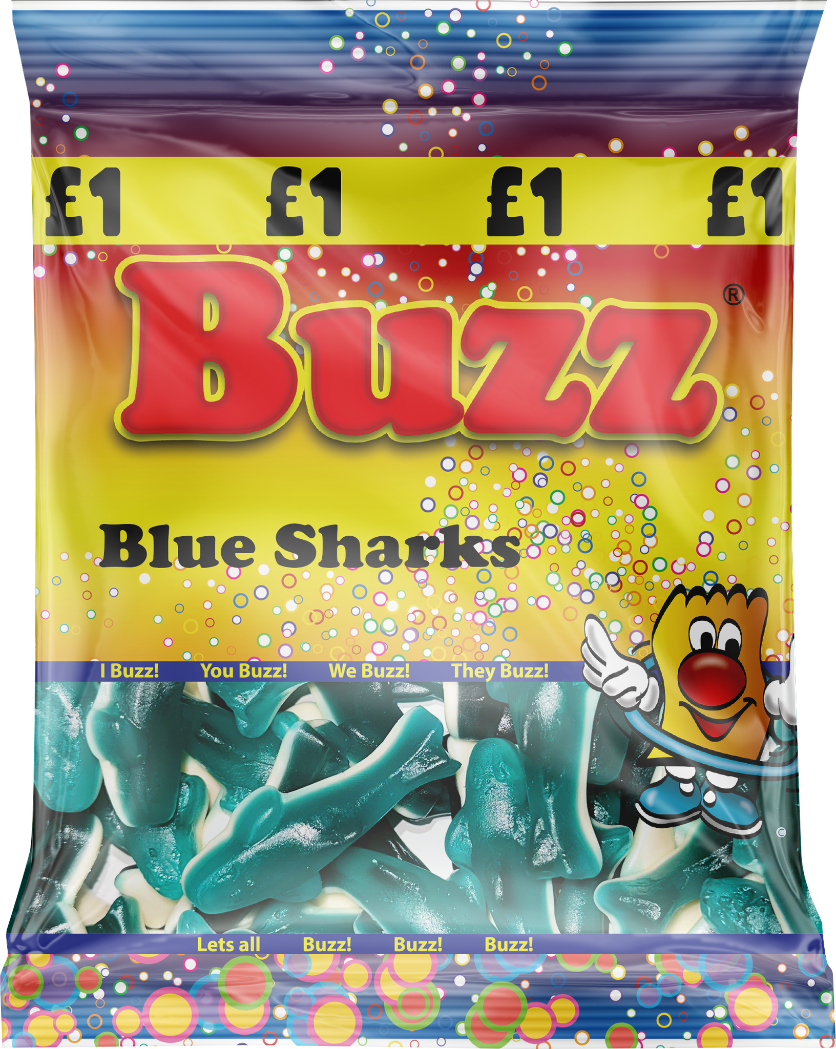Buzz Sweets Blue Sharks