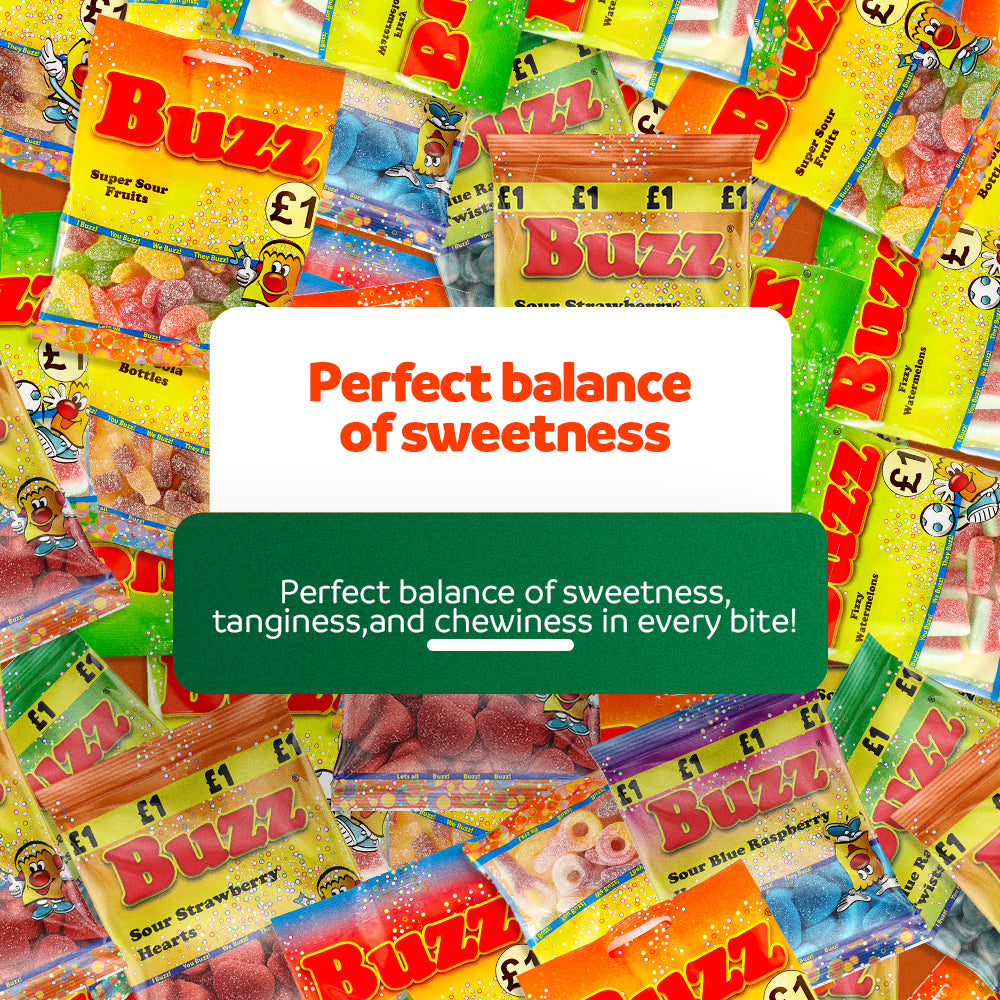 Buzz Sweets Strawberry Logs | Share Pack