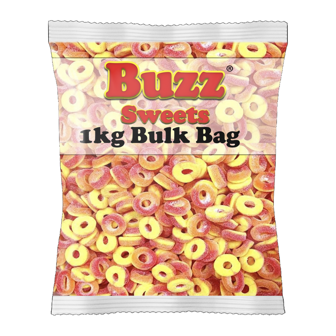 Buzz Sweets Peach Rings | Bulk Bags