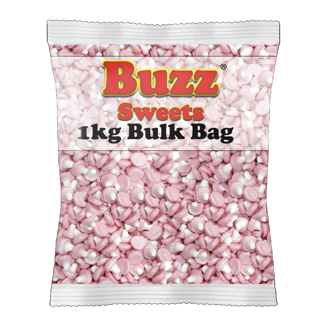 Bulk 1kg Bags of Mushrooms Buzz Sweets UK