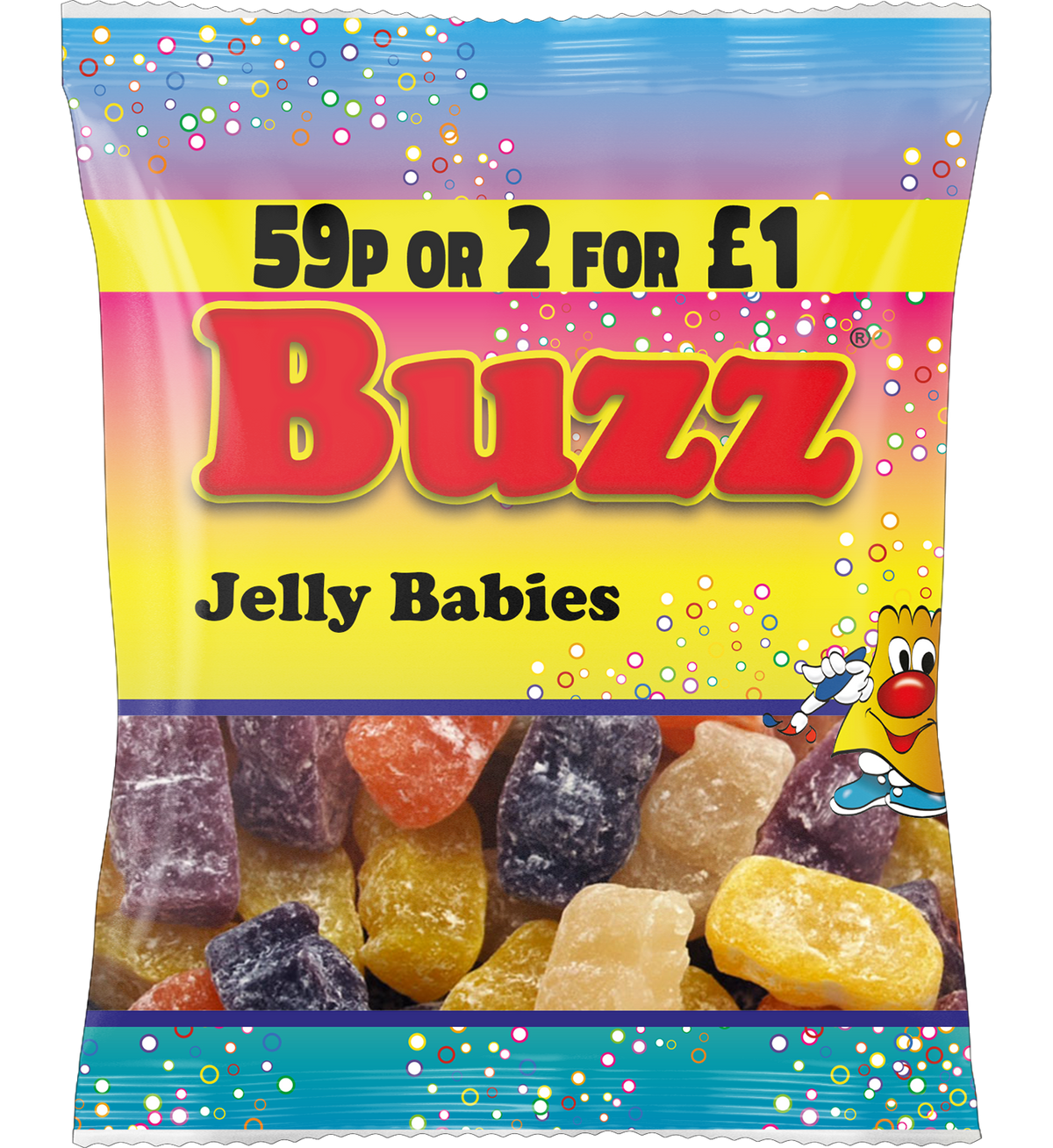 Buzz Sweets Jelly Babies :14 Packs | UK Fast & Free Shipping