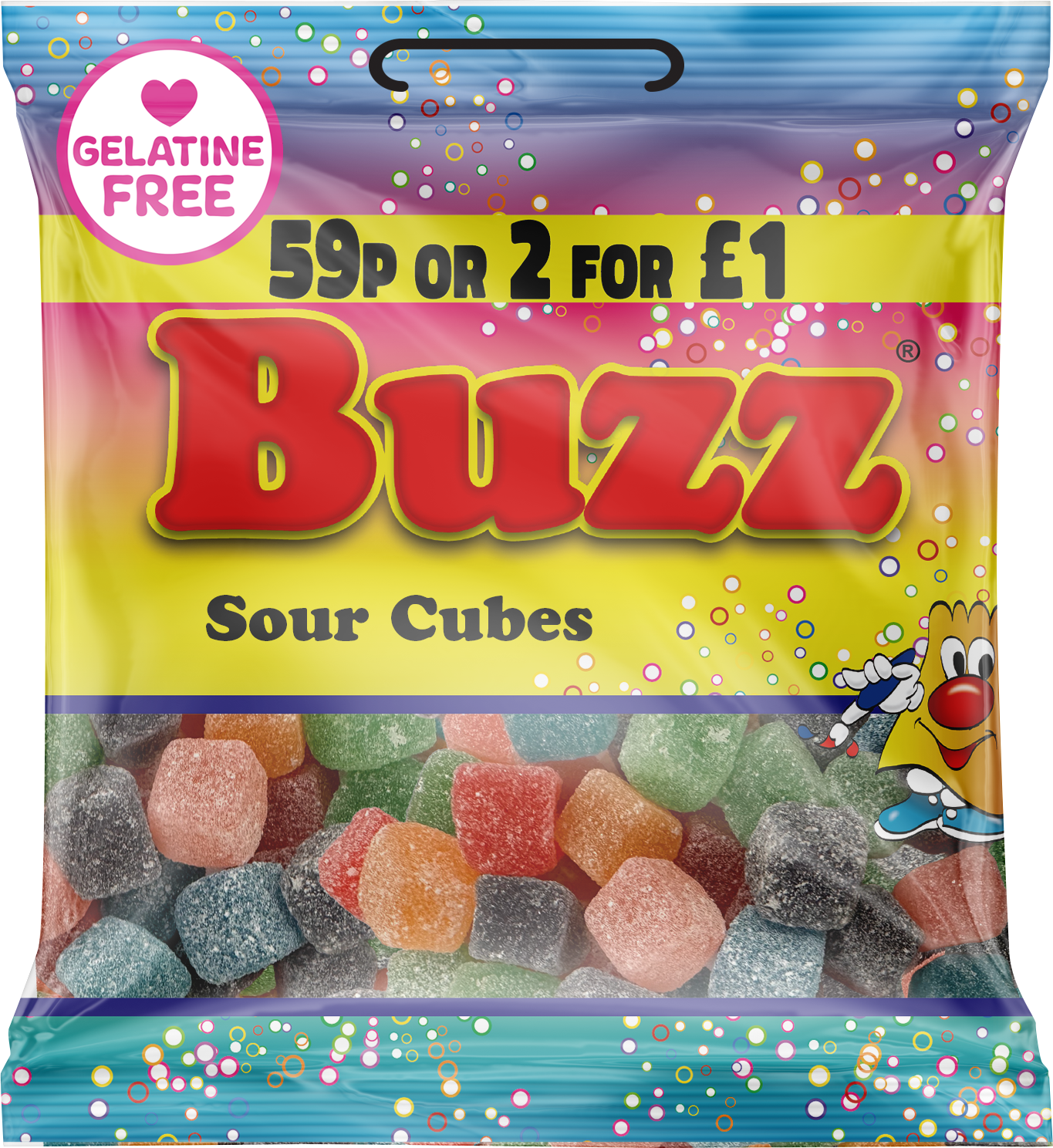 Buzz Sweets Sour Cubes | Kids Bags