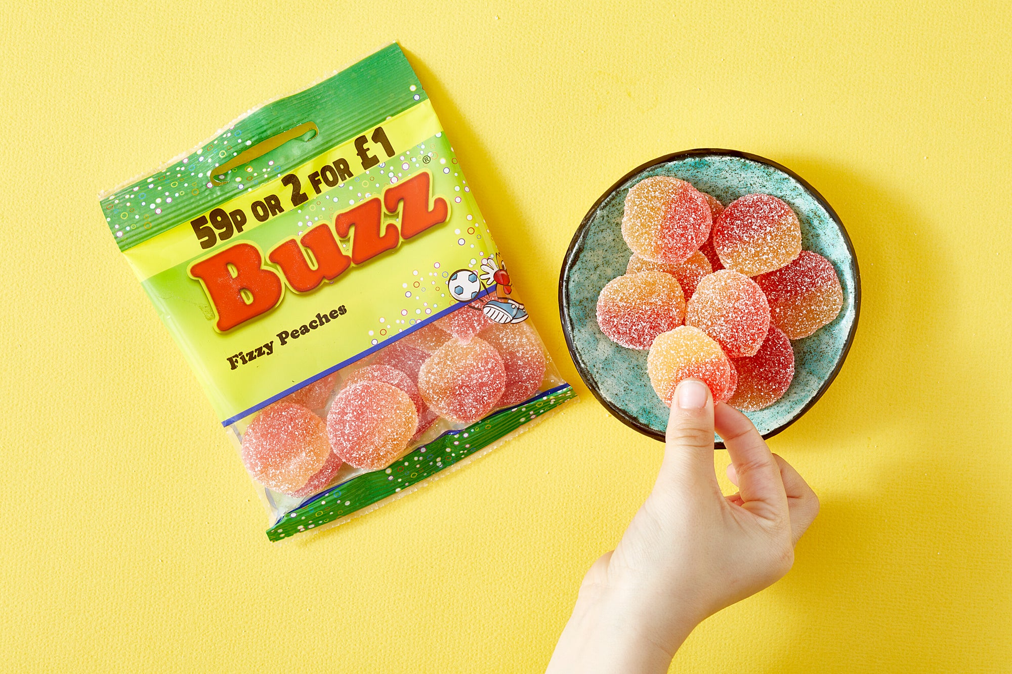 Buzz Sweets Fizzy Peaches | Kids Bags
