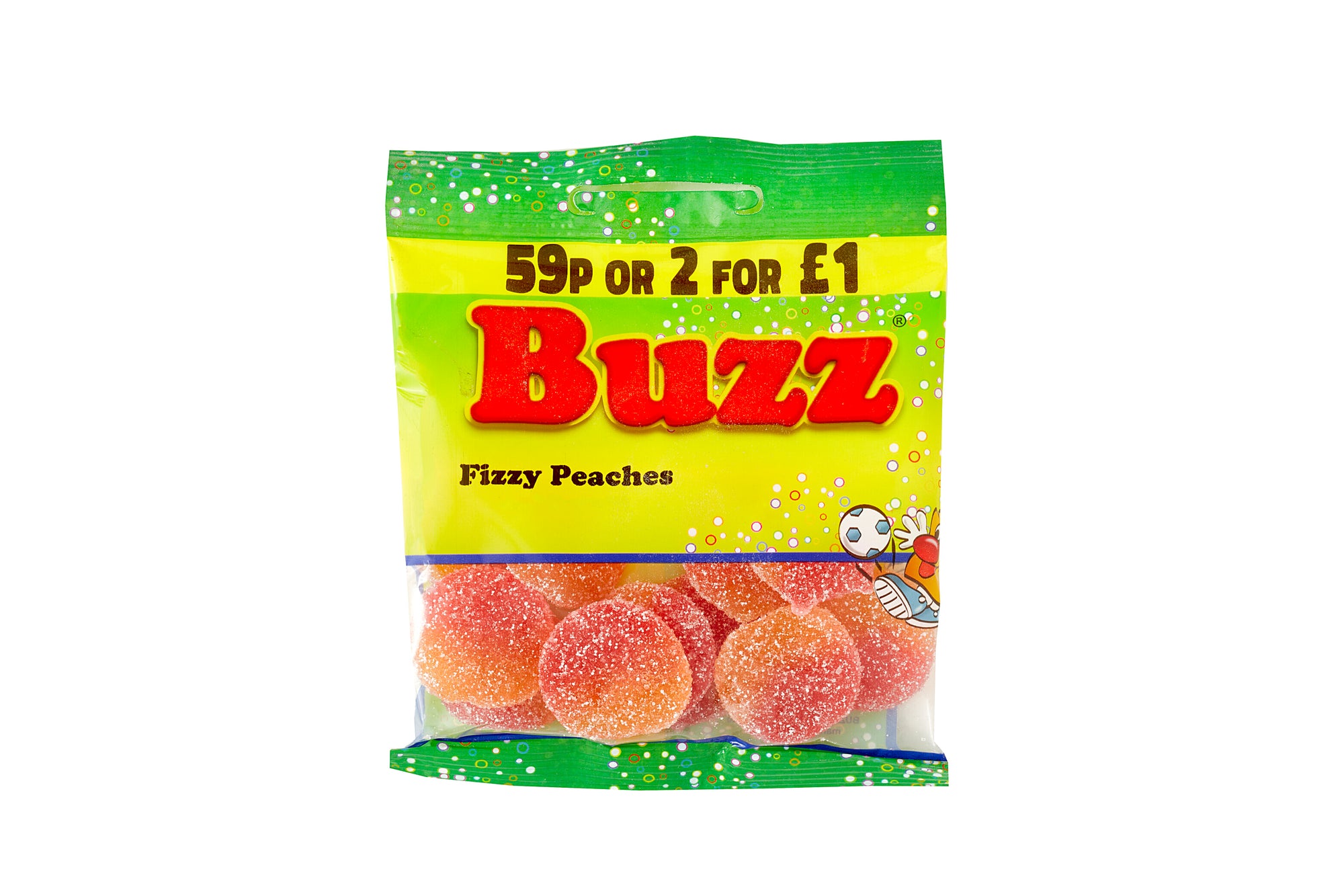 Buzz Sweets Fizzy Peaches | Kids Bags