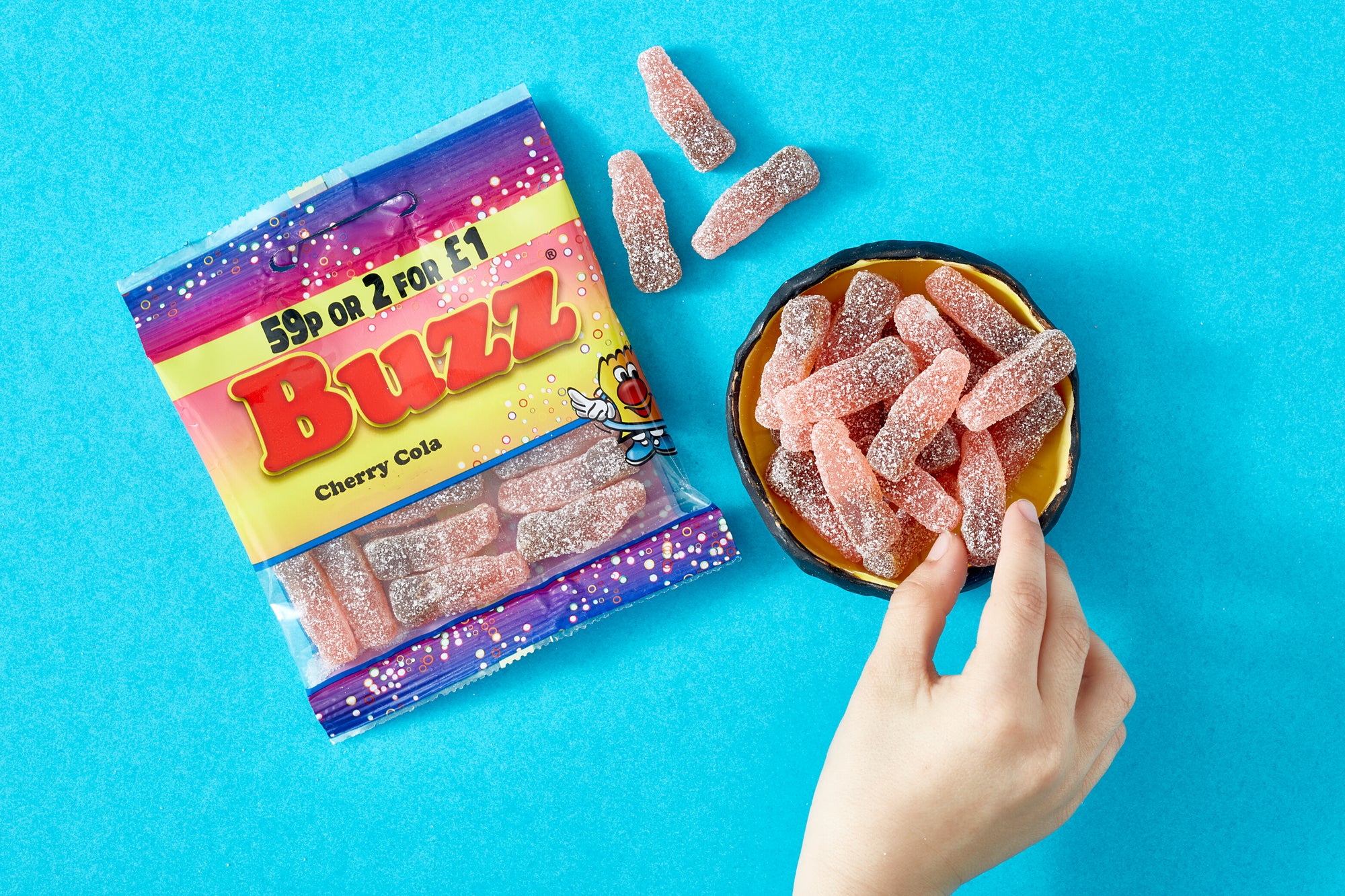 Buzz Sweets Cherry Cola Bottles | Kids Bags