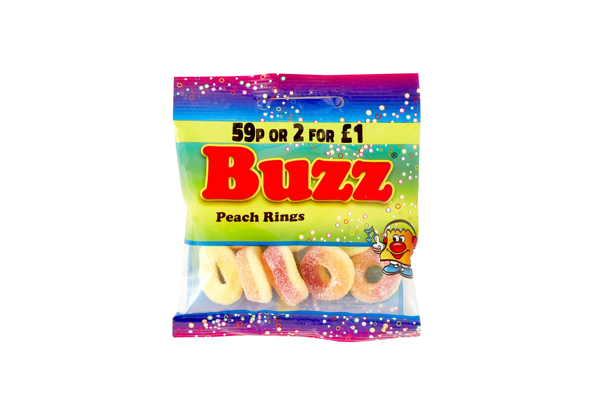 Buzz Sweets Peach Rings : 14Packs | Best Deals UK Free Delivery