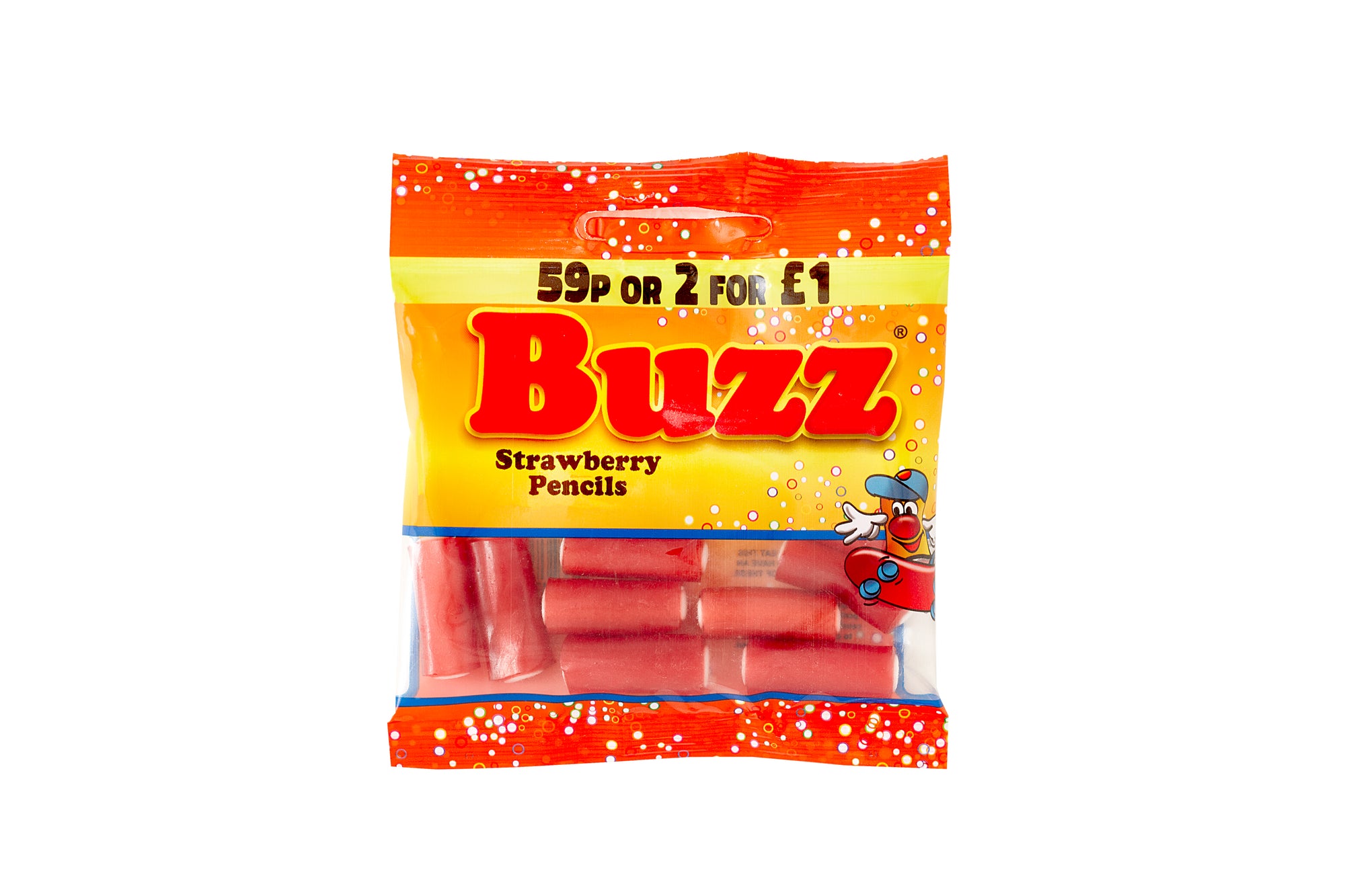 Buzz Sweets Mini Strawberry Pencils | Kids Bags
