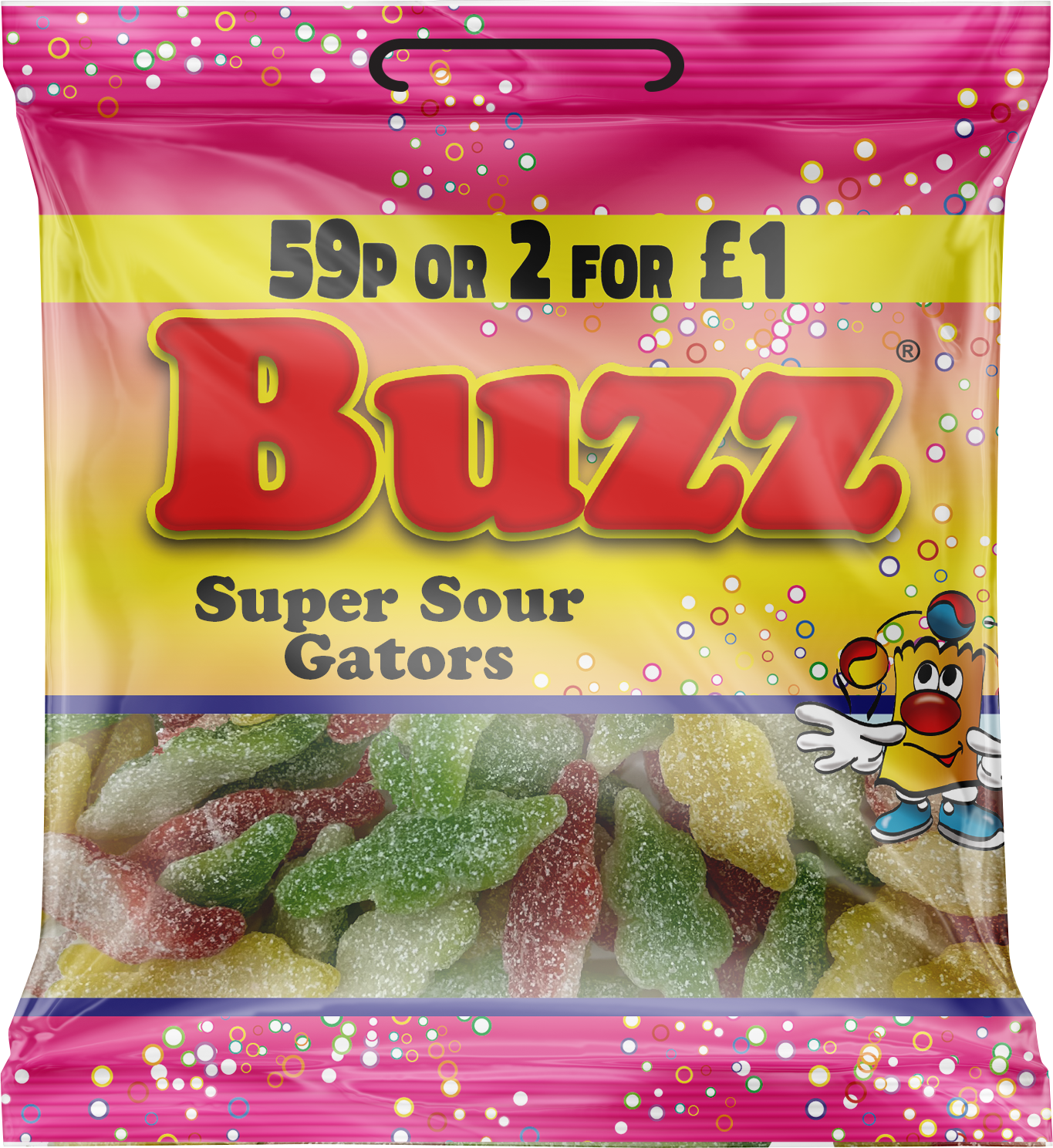 Buzz Sweets Super Sour Gators | Kids Bags