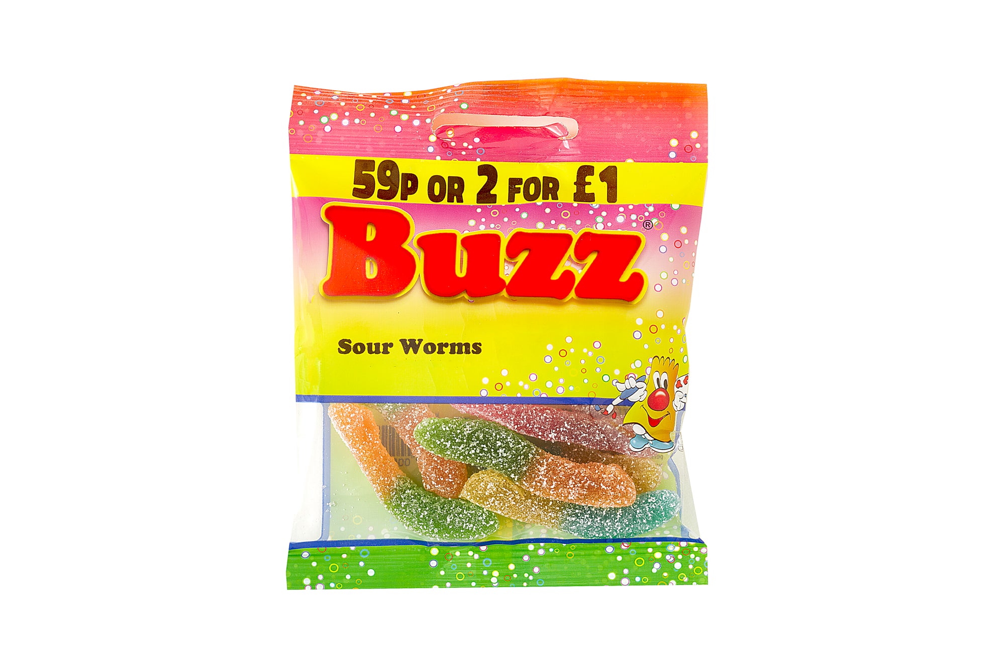 Buzz Sweets Super Sour Worms | Kids Bags