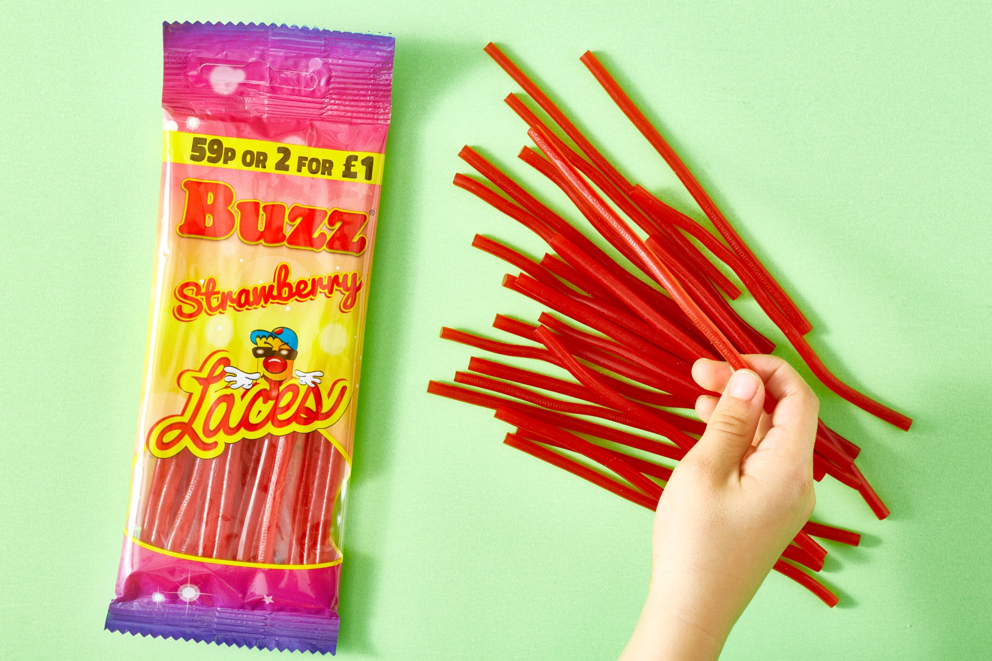 Buzz Sweets Strawberry Laces
