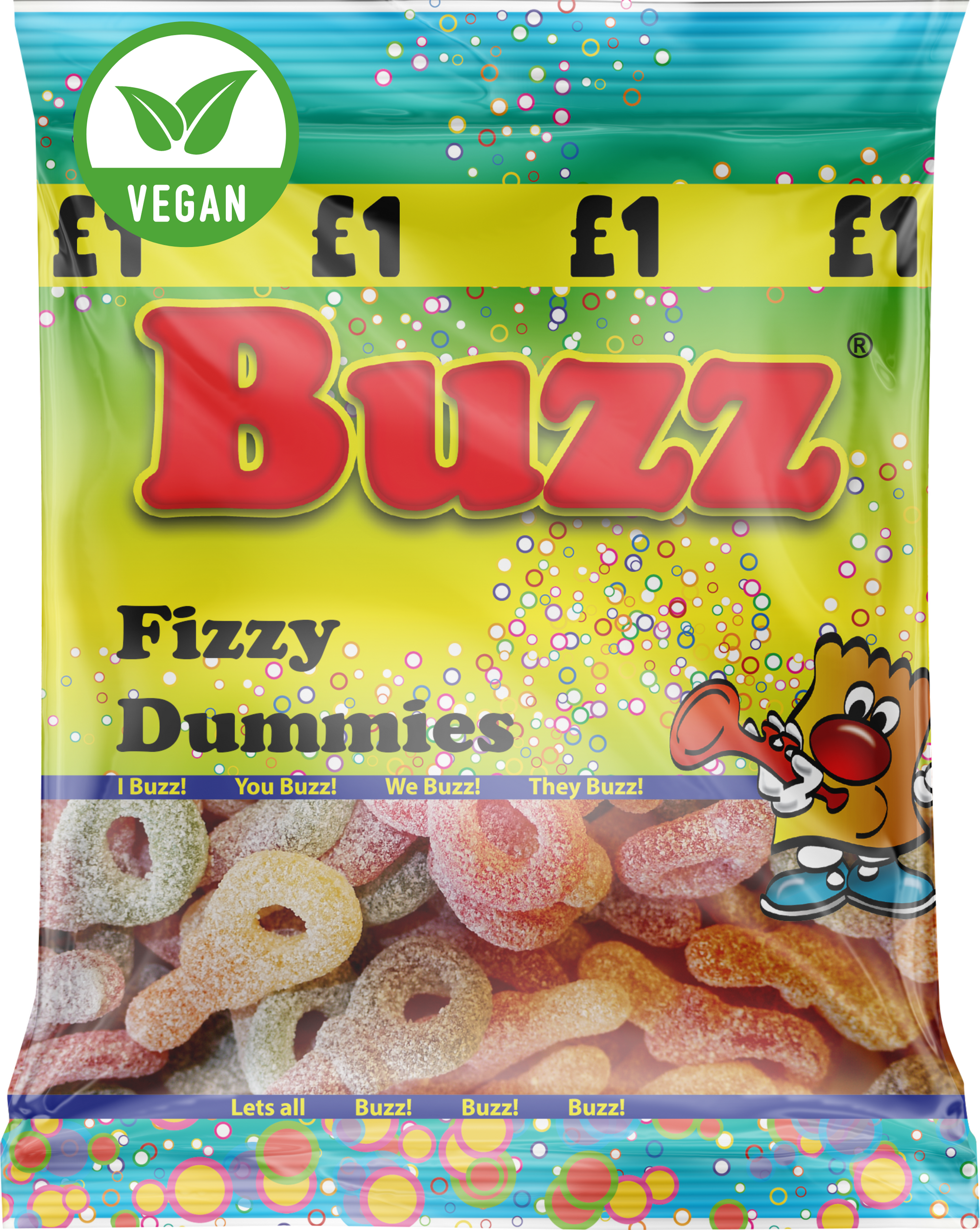 Buzz Sweets Fizzy Dummies | Share Pack