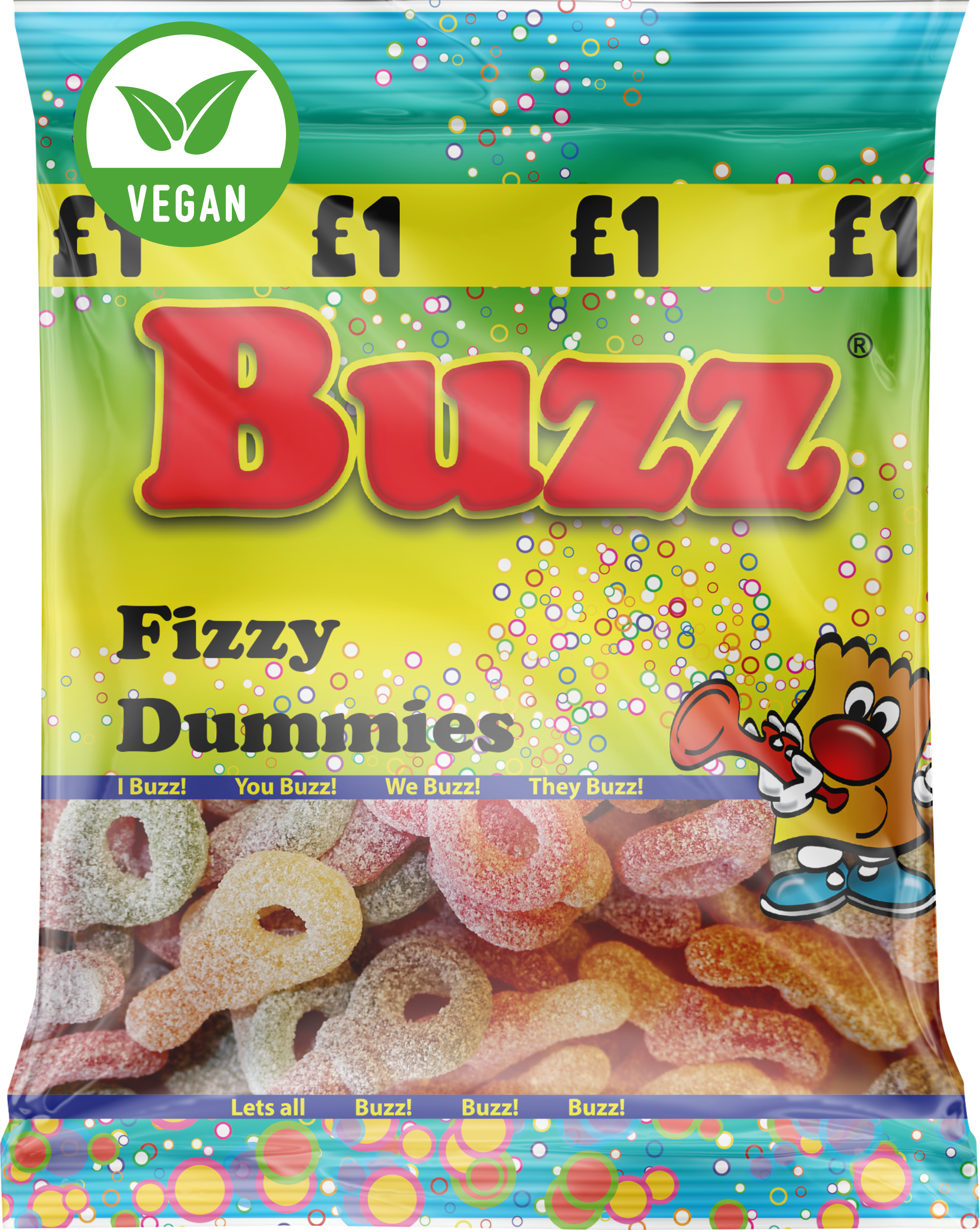 Buzz Sweets Fizzy Dummies | Share Pack