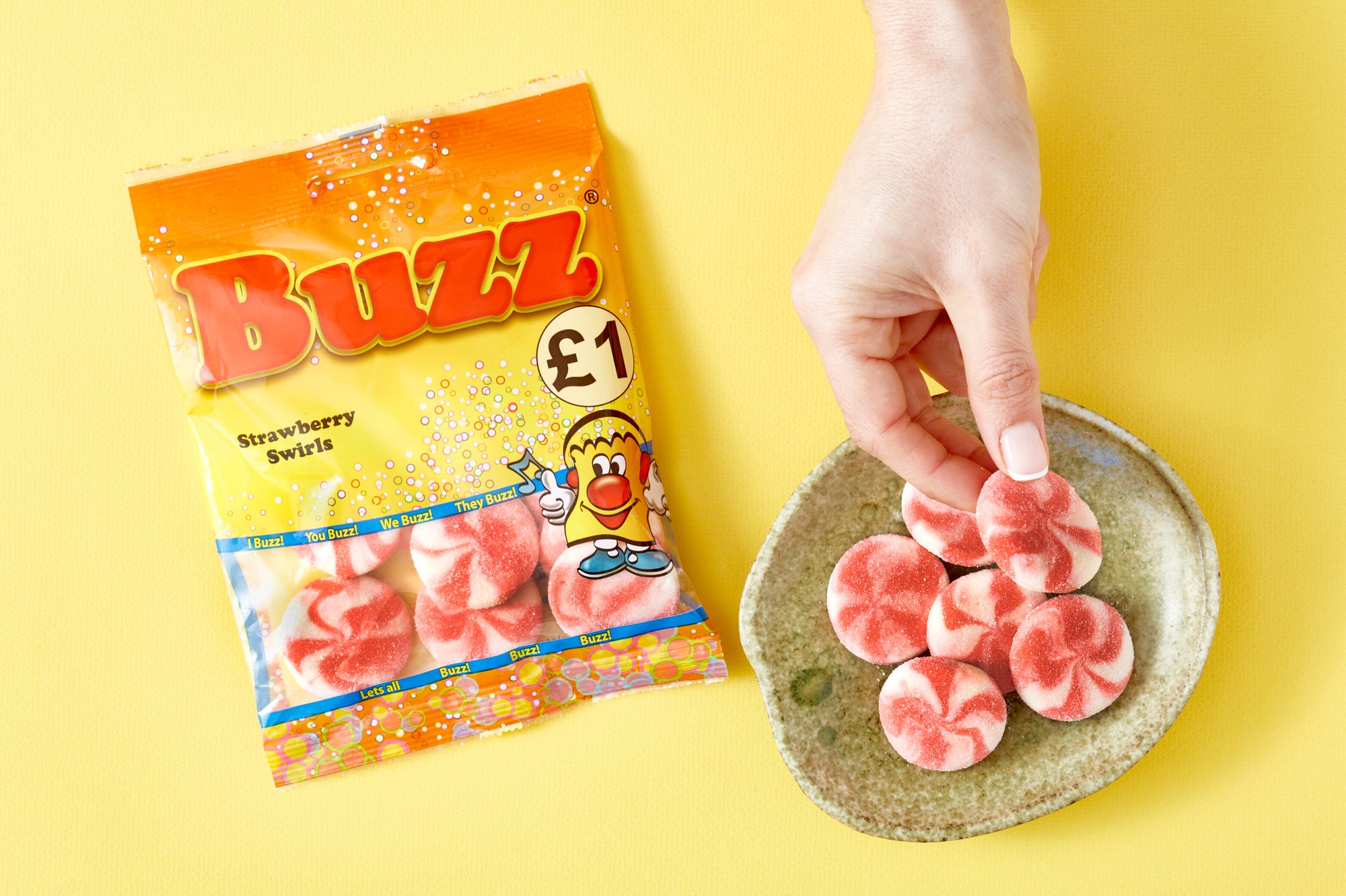 Buzz Sweets Strawberry Swirls | Share Pack