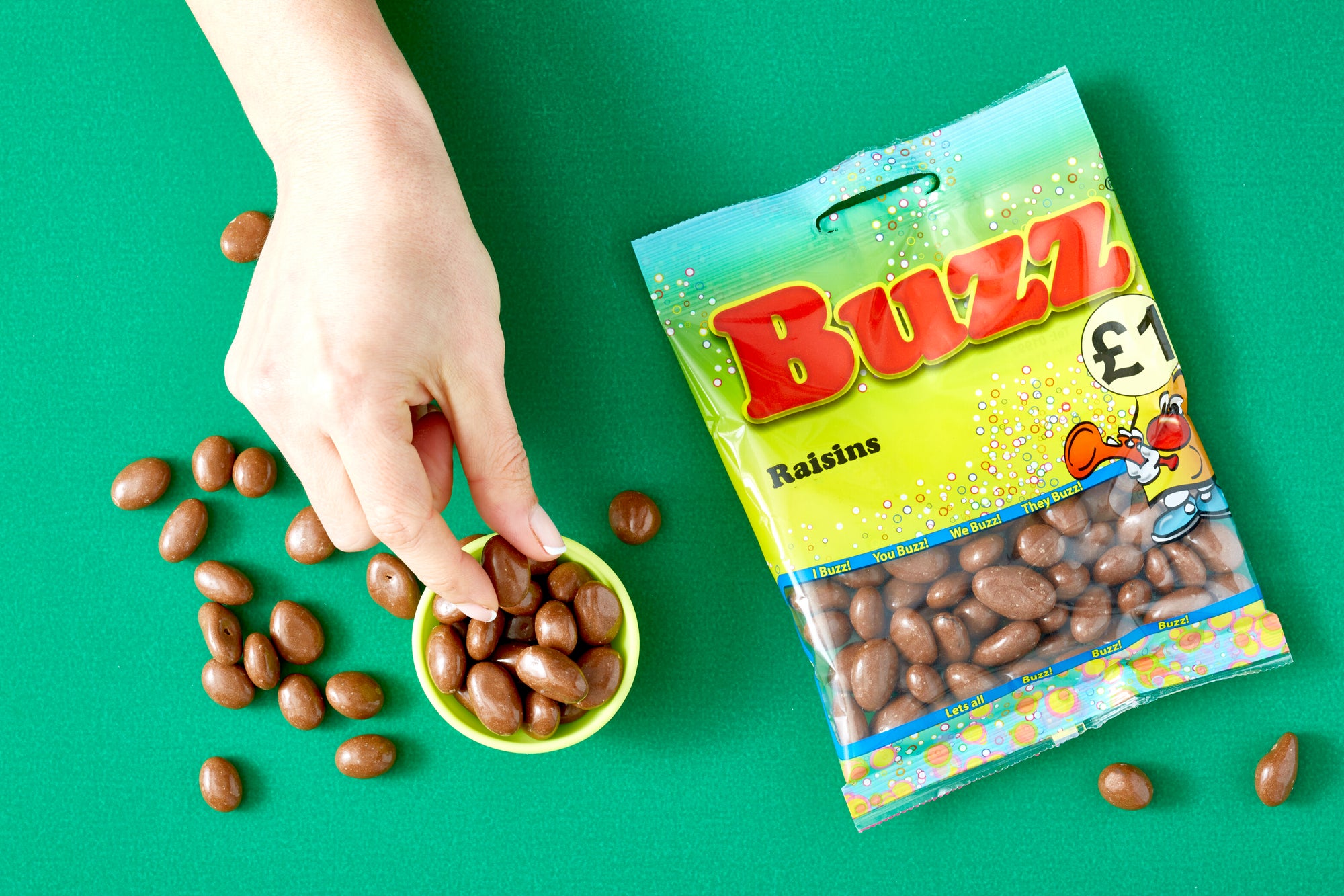 Buzz Sweets Chocolate Raisins | Share Pack