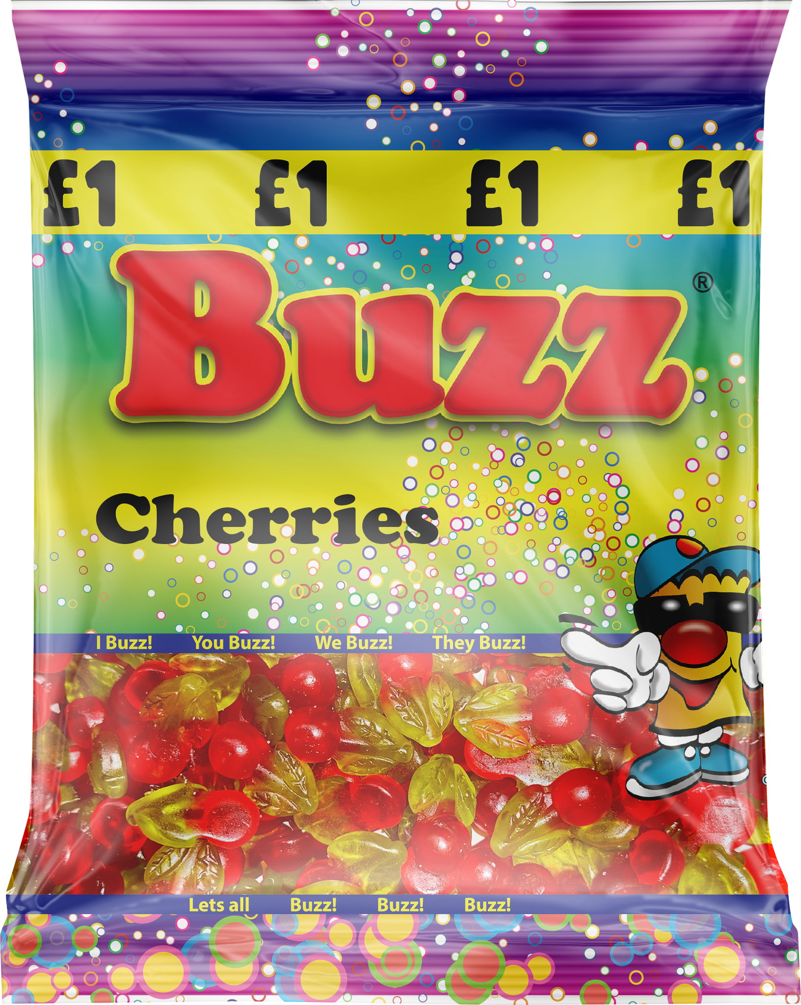 Buzz Sweets Cherries  | Share Bags
