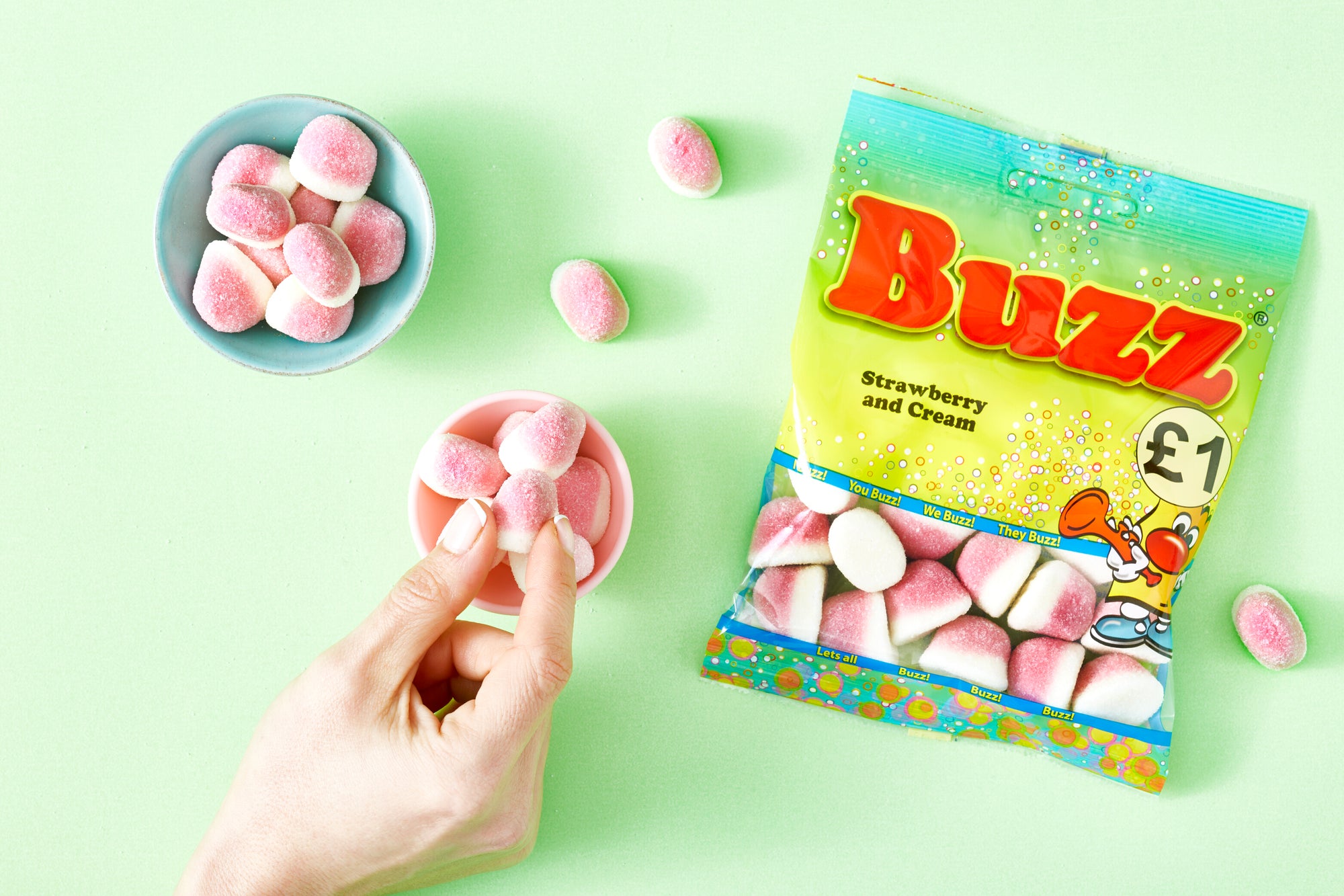 Buzz Sweets Strawberry & Cream | Share Pack