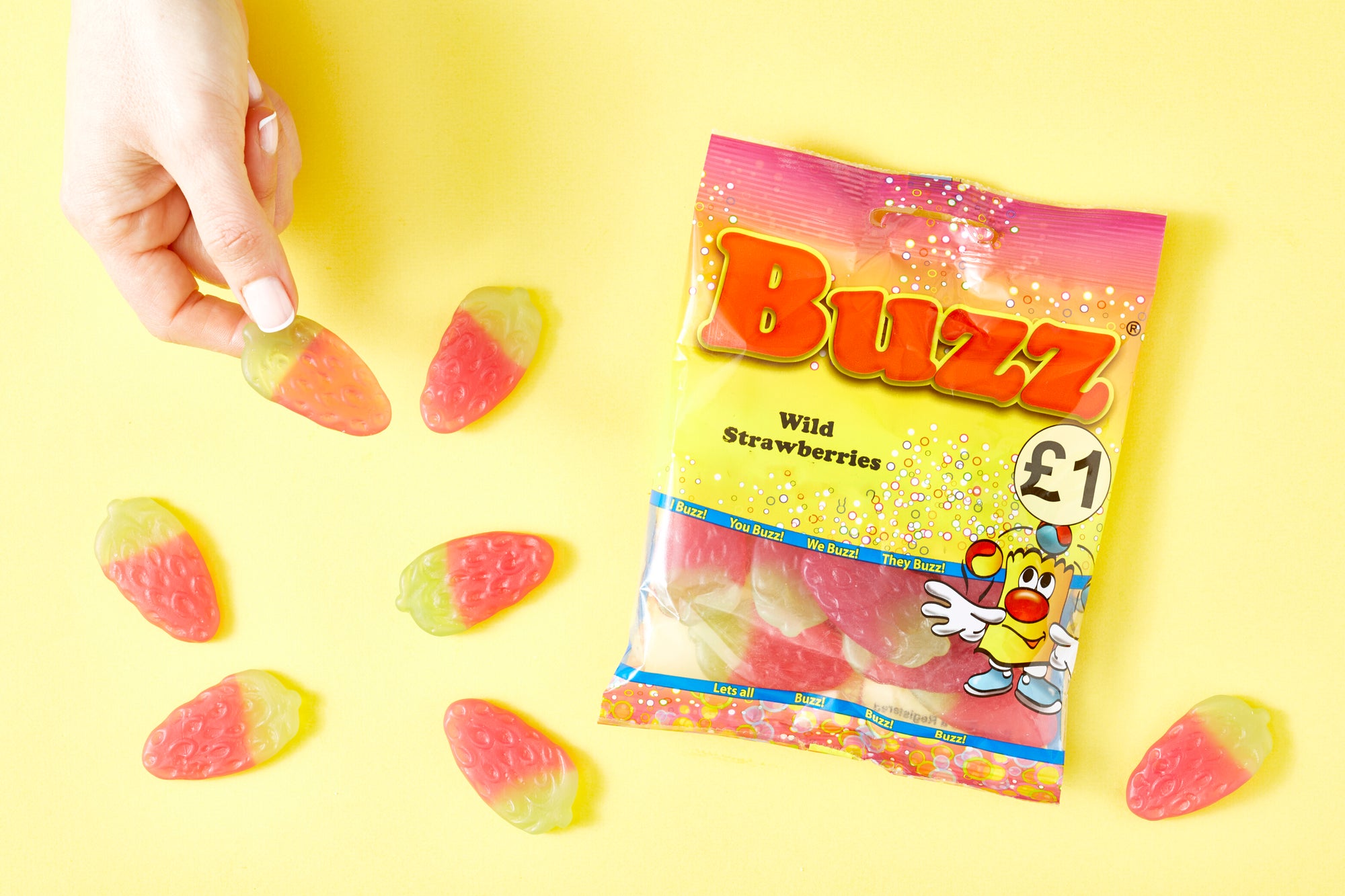 Buzz Sweets Wild Strawberries | Share Pack