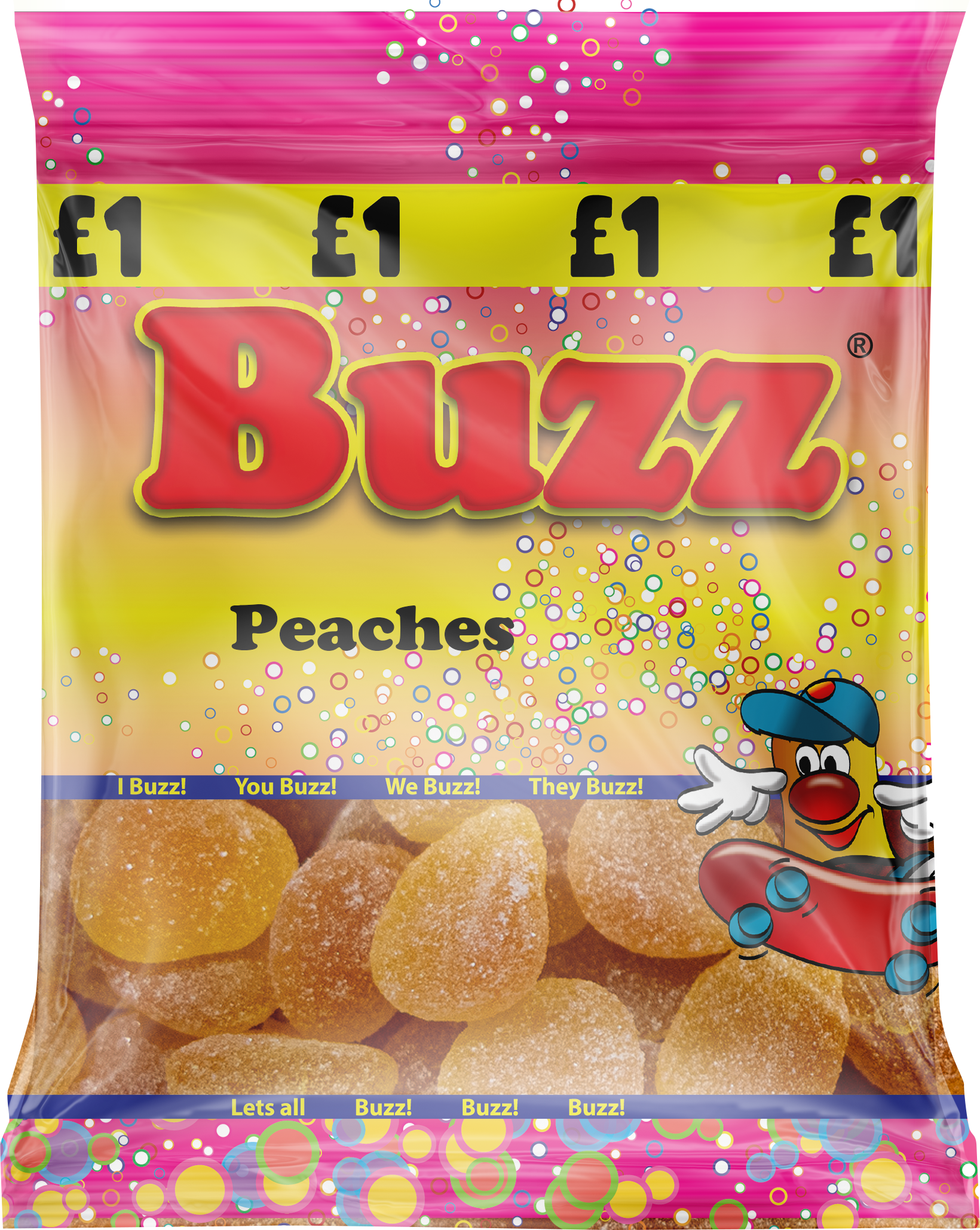 Buzz Sweets Peaches | Share Pack