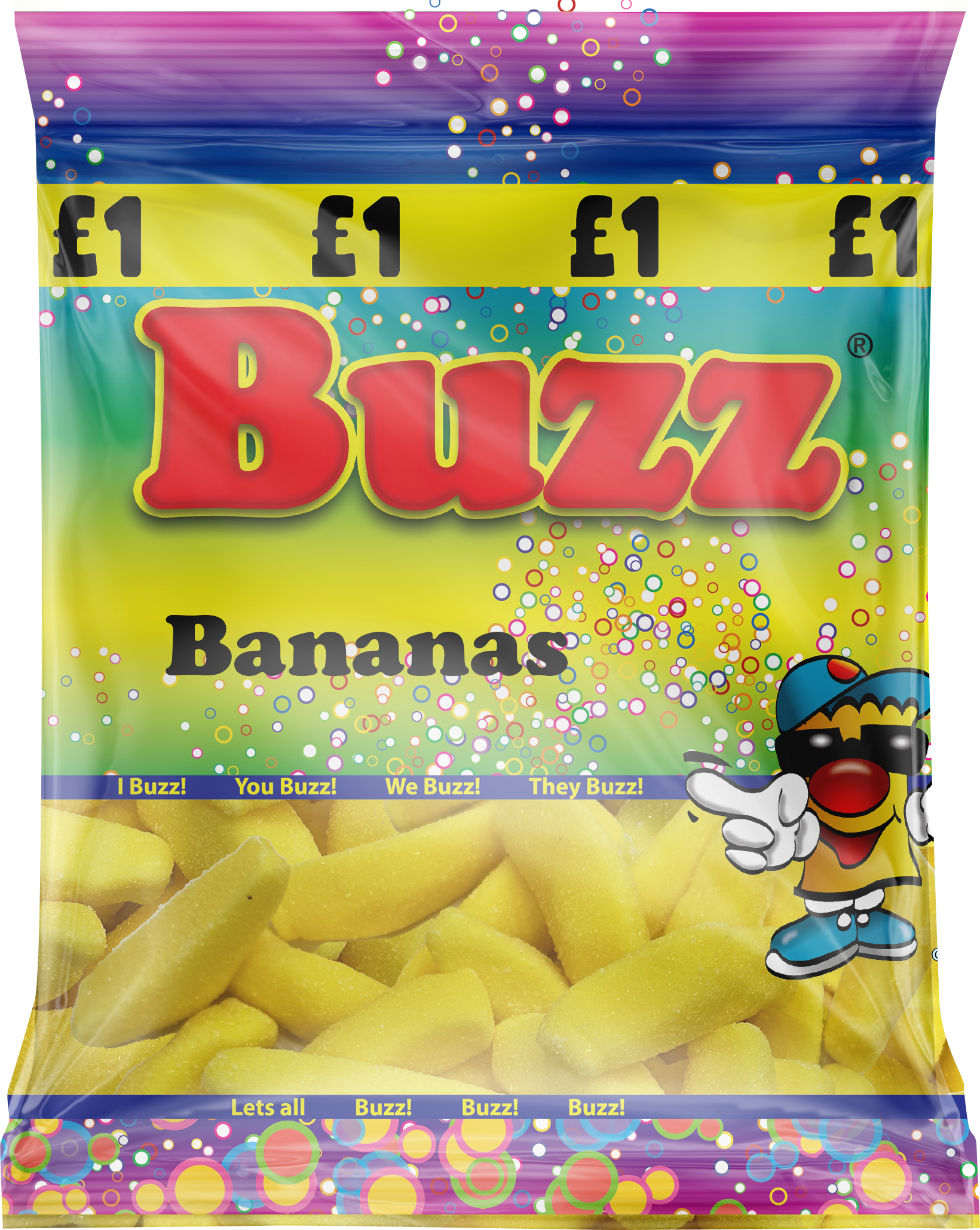 Buzz Sweets Bananas | Share Pack