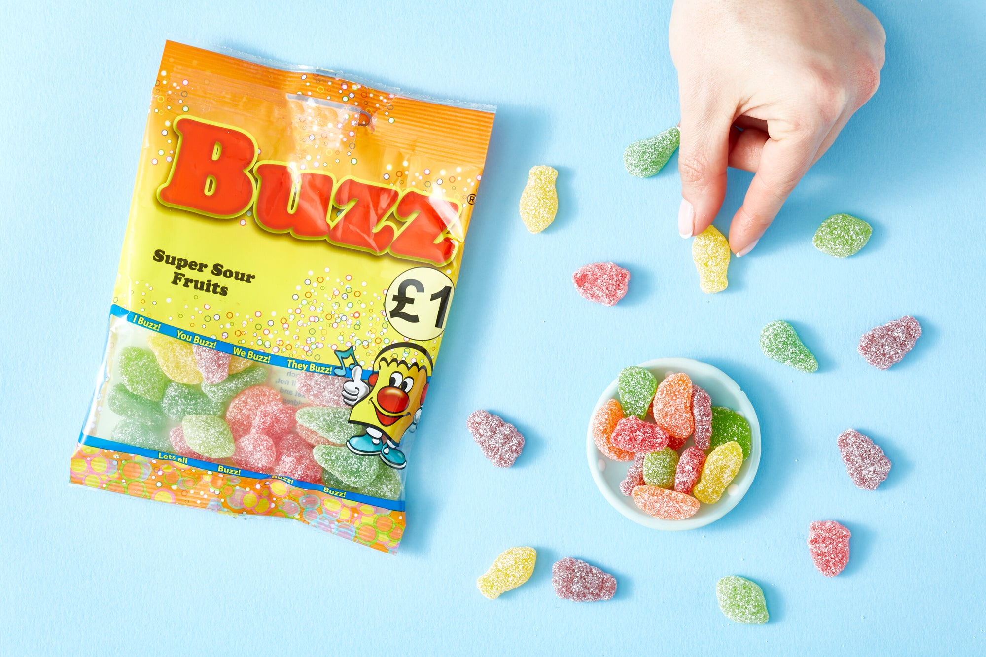 Buzz Sweets Super Sour Fruits | Share Pack