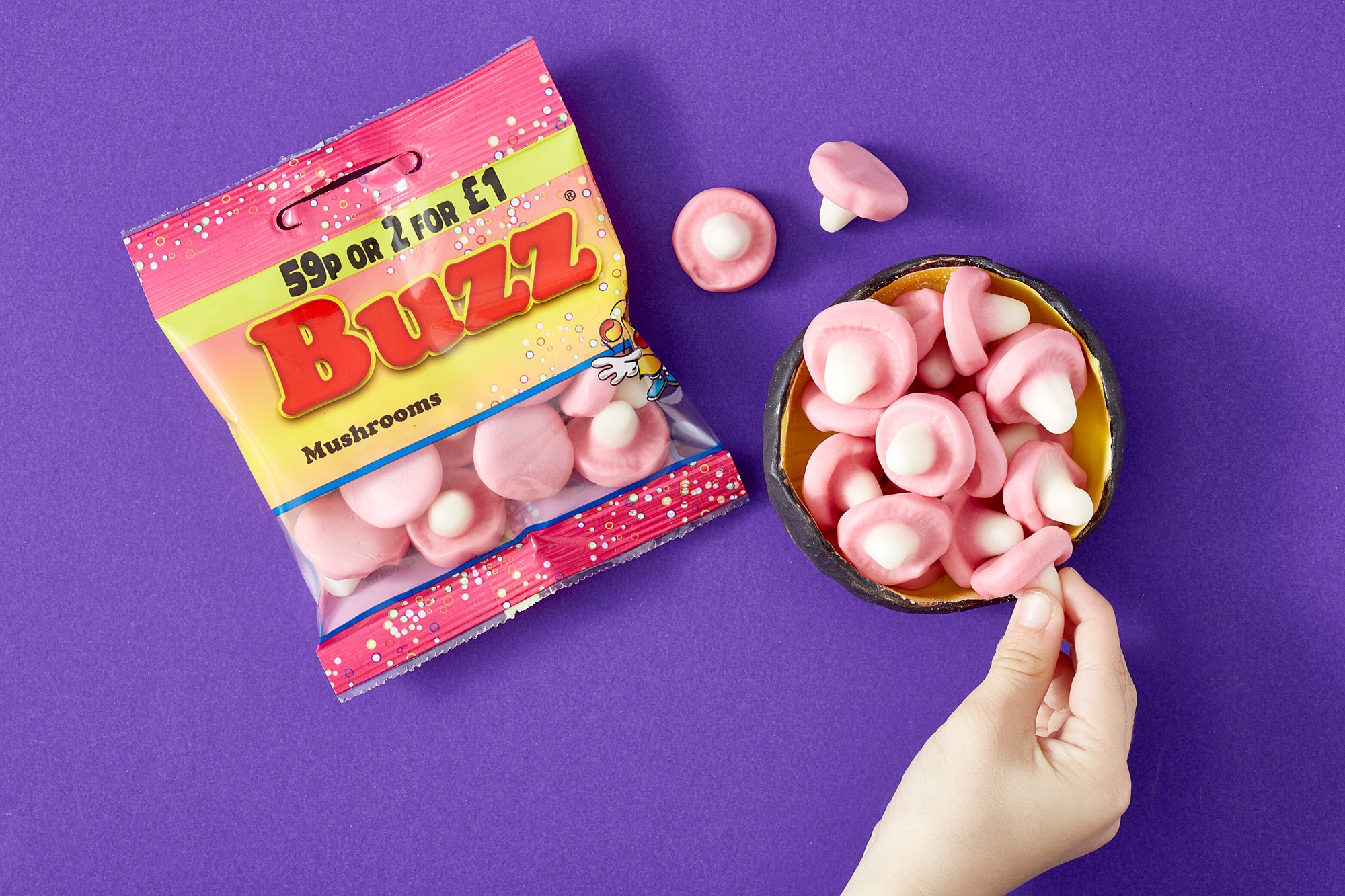 Buzz Sweets Mushrooms | Kids Bags