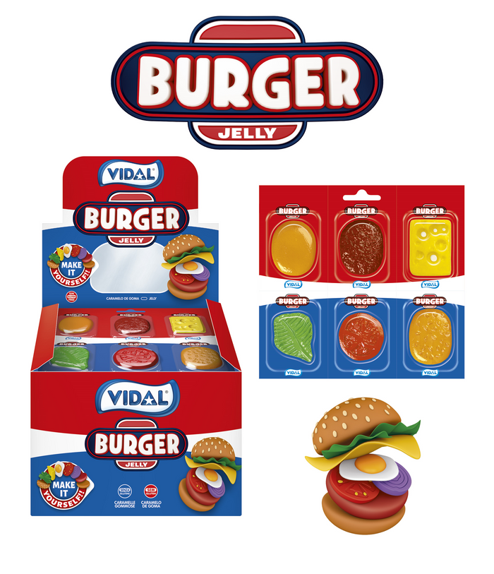 Vidal Burger Jelly 66 x 25p