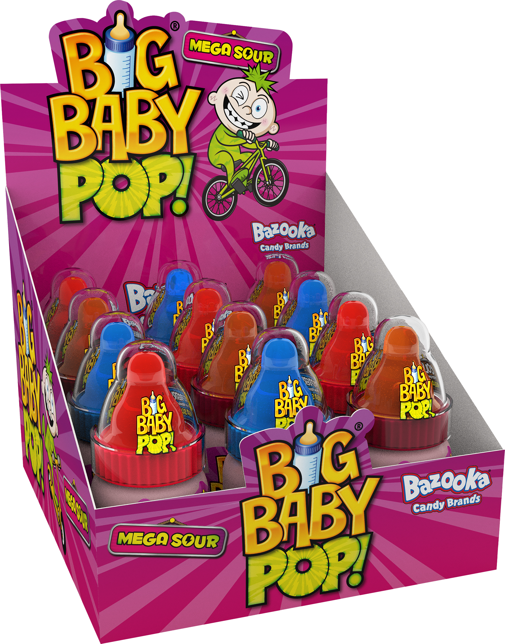 Blue - Cola & Blue Raspberry Big Baby Pop
