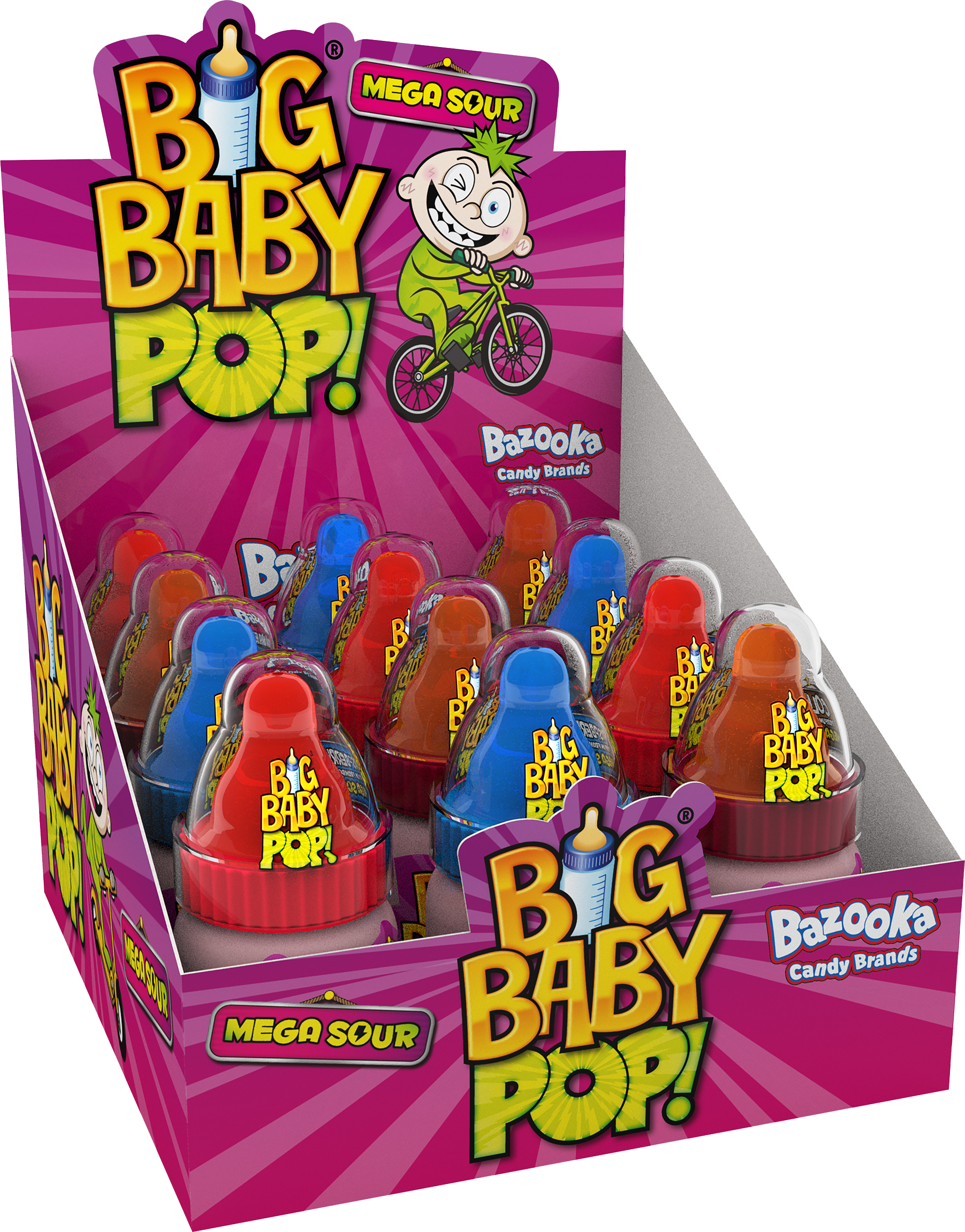Blue - Cola & Blue Raspberry Big Baby Pop