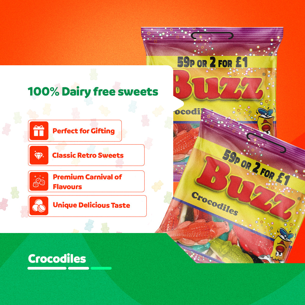 Buzz Sweets Crocodiles | Kids Bag
