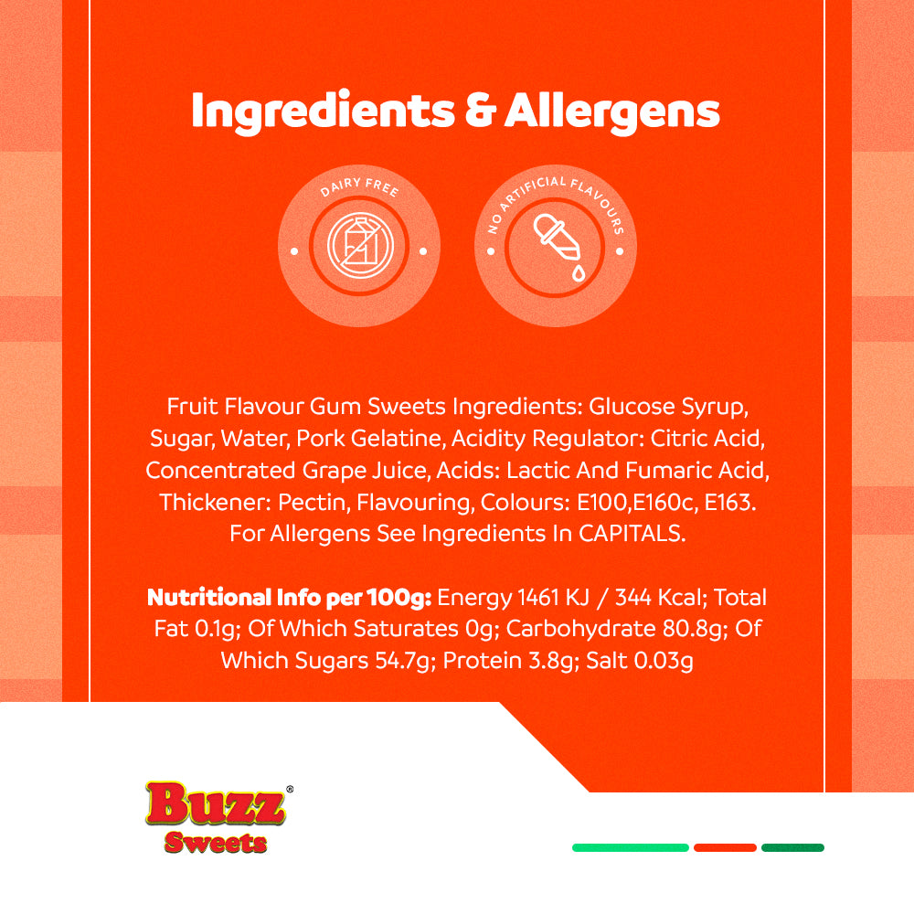 Buzz Sweets Peach Rings | Bulk Bags