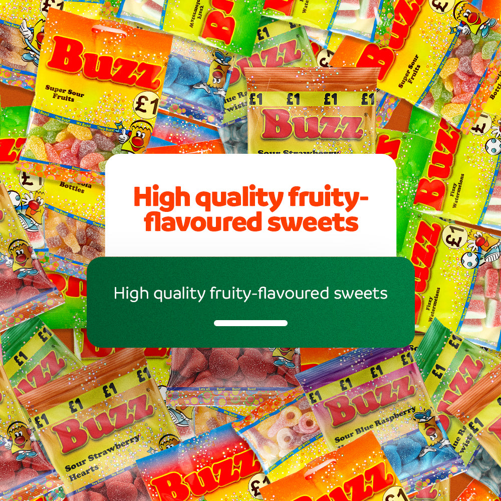Buzz Sweets Mini Strawberry Pencils | Share Pack