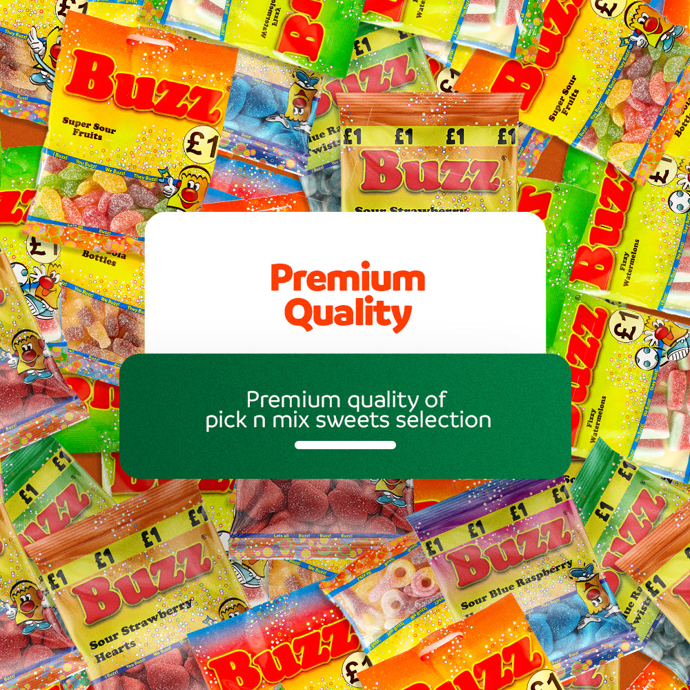 Buzz Sweets Sour Vegan Mix | Kids Bags