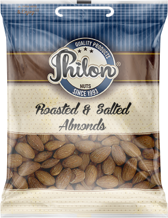 Packet Of Roasted & Salted Almonds By Philon Nuts. Sell for £1 per packet.