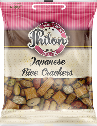 Packet Of Japanese Crackers By Philon Nuts. Sell for 50p per packet.