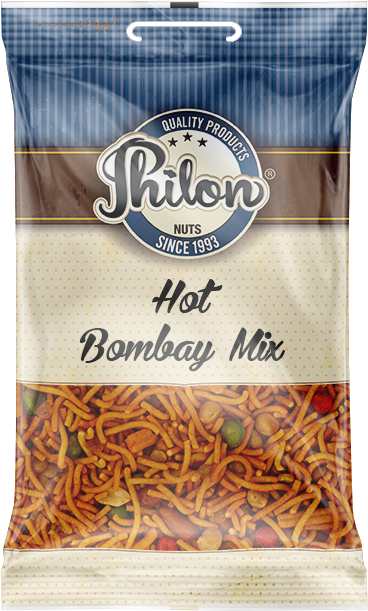 Packet Of Large Hot Bombay Mix By Philon Nuts. Sell For 50p Per Packet.