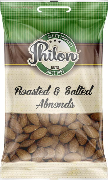 Packet Of Roasted & Salted Almonds By Philon Nuts. Sell For £2.50 Per Packet.