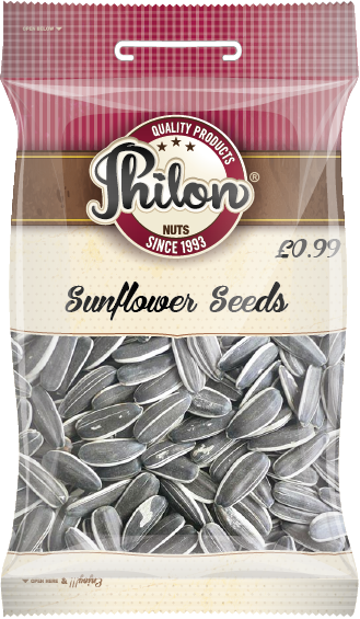 Packet Of Sunflower Seeds By Philon Nuts. Sell for 99p Per Packet.