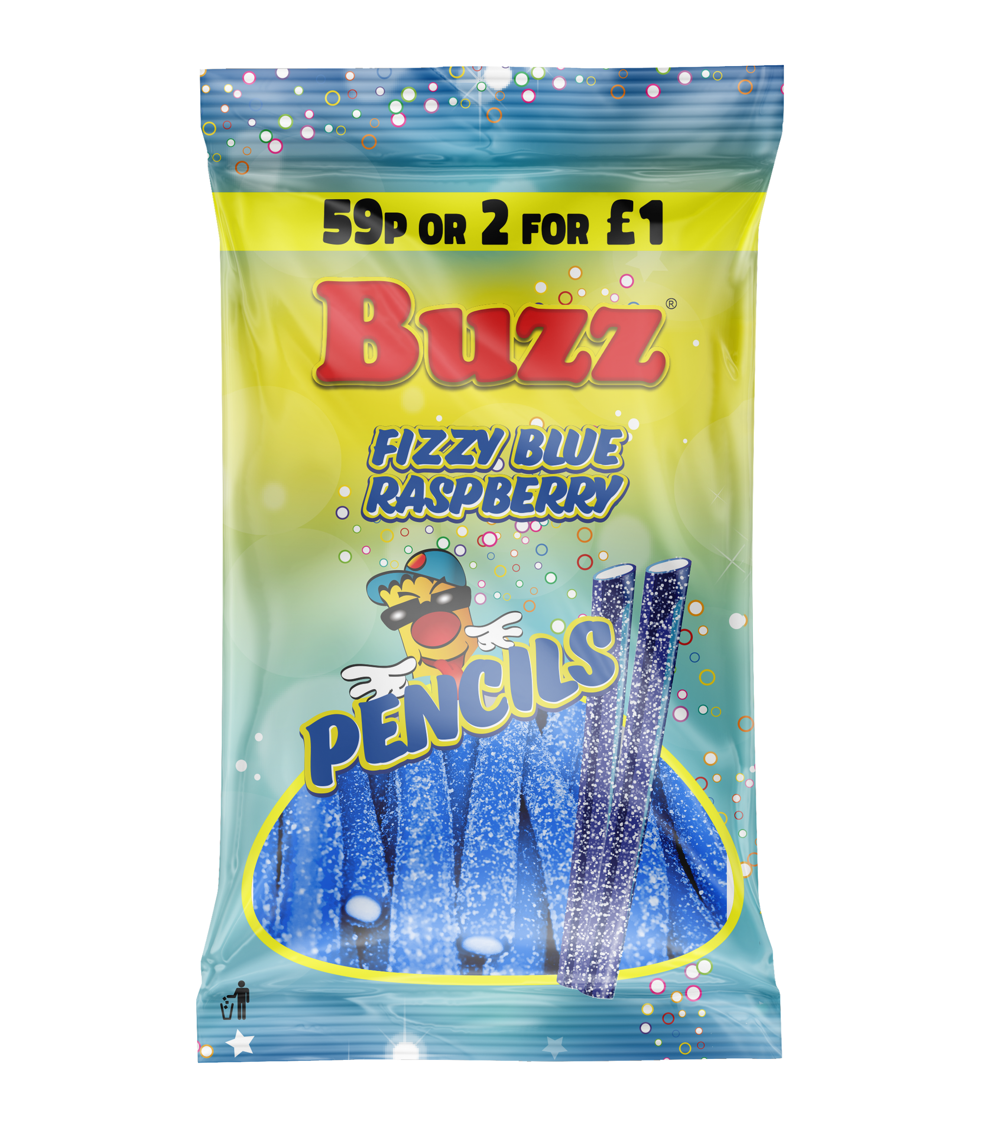 Fizzy Blue Pencils