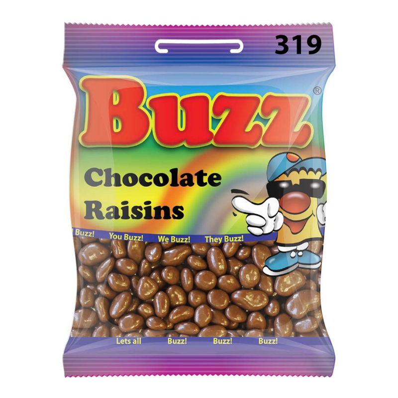 10 Packets Of Chocolate Peanuts By Buzz Sweets. Sell for £1 each.