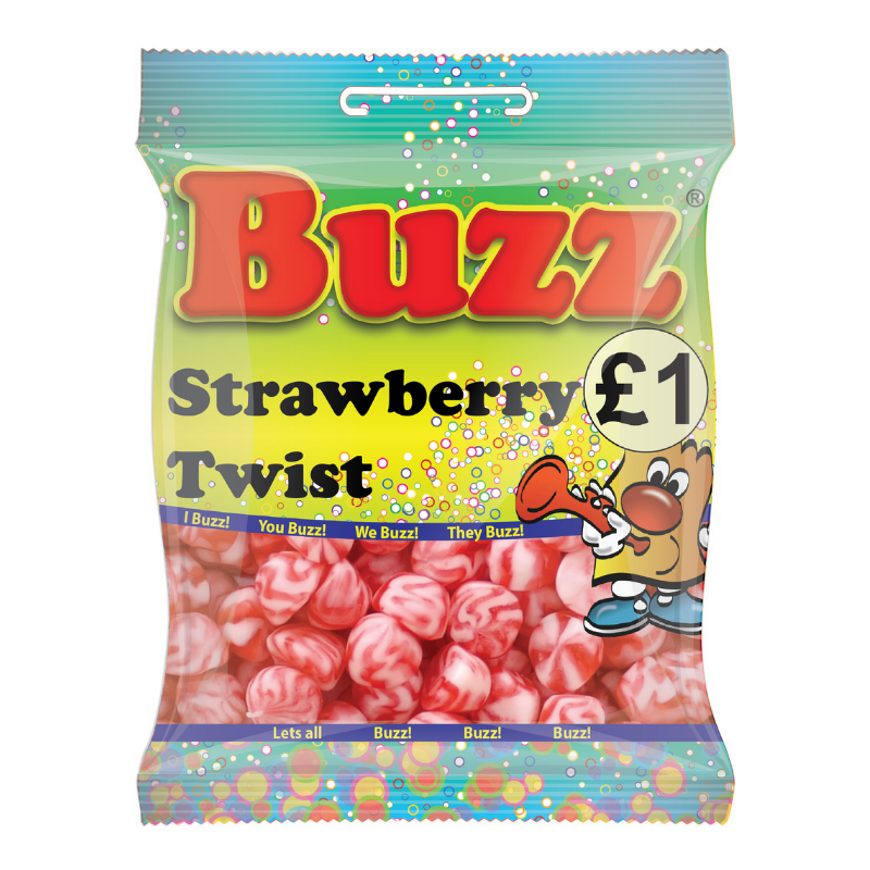 10 Packets Of Strawberry Twists By Buzz Sweets. Sell for £1 each.