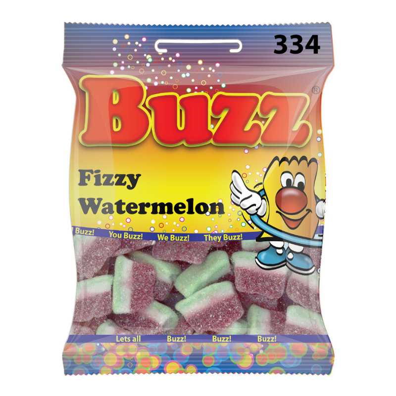 10 Packets Of Watermelon Slices By Buzz Sweets. Sell for £1 each.