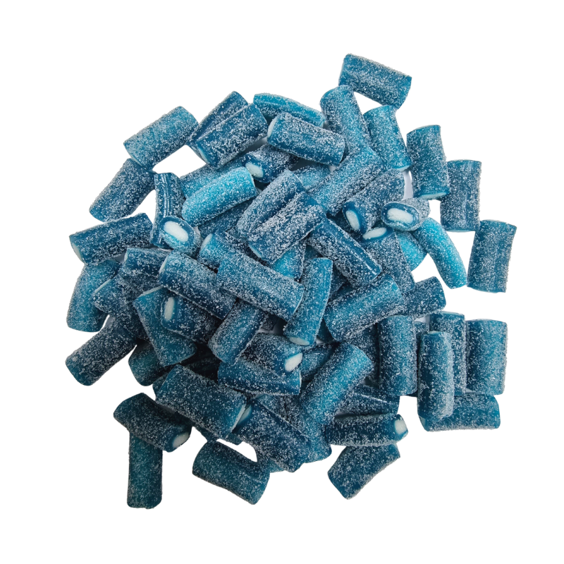 Blue Raspberry Logs Buzz Sweets Fizzy Raspberry Logs : 14Packs | UK Fast & Free Shipping