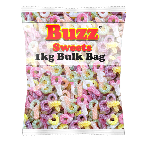 Bulk 1kg Bags of Fizzy Dummies - Buzz Sweets UK
